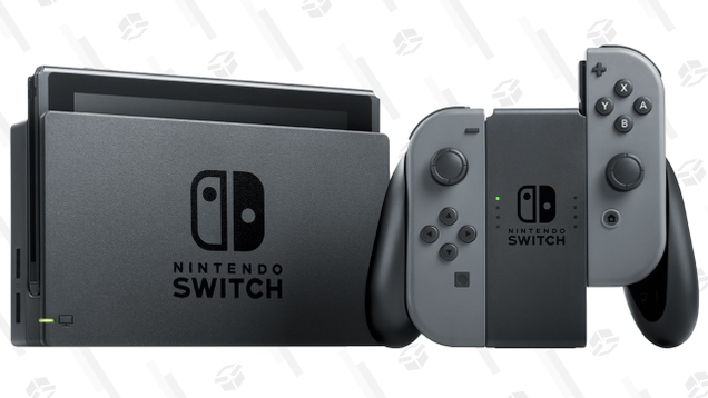 Refurb Nintendo Switch (Gray or Red and Blue) | $275 | eBayNintendo Switch + Two Ematic Wired Controllers | $299 | Walmart | Upgrade to wireless for $315Nintendo Switch + NBA 2K19 | $298 | WalmartNintendo Switch + LEGO The Incredibles | $299 | Walmart